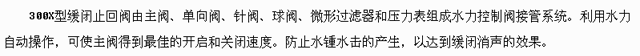 300X緩閉止回閥基本介紹